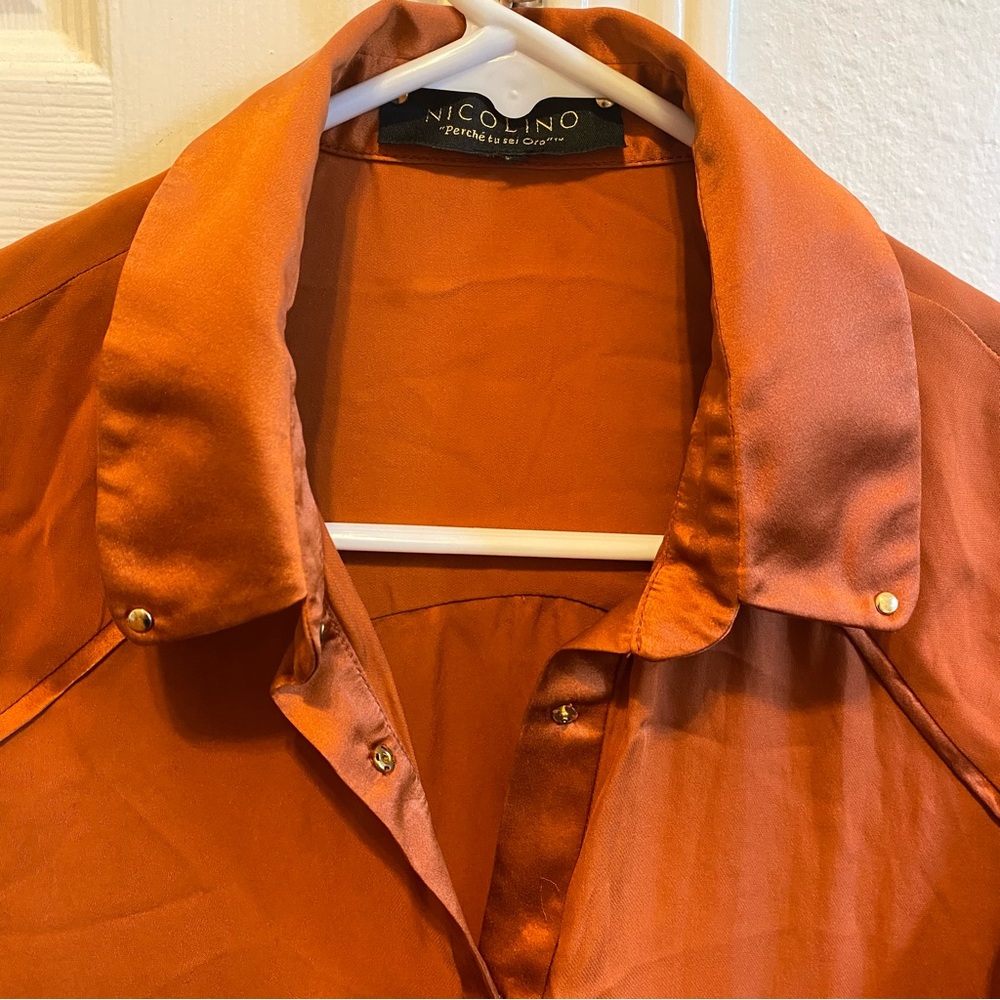 100% Silk Button Down - image 6